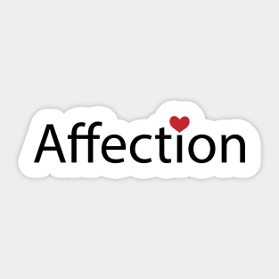 Affection giving affection artwork Sticker